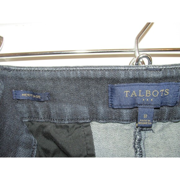Talbots Women's Heritage Blue Mid Rise Straight Leg Denim Jeans Size 8 - Picture 8 of 9